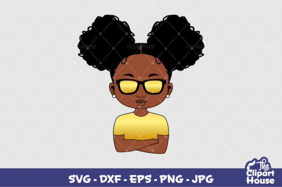 Arms Crossed Sunglasses Black Girl Gold