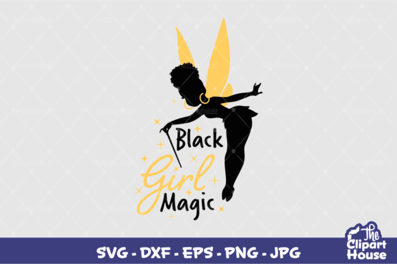 Black Girl Magic Fairy Design