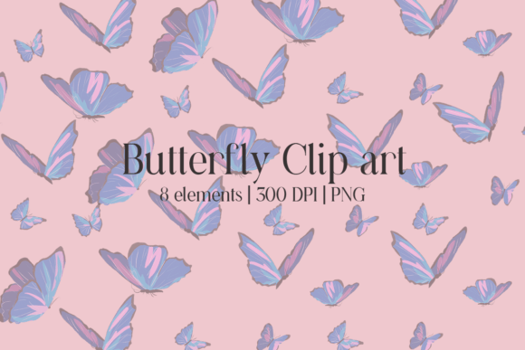 Elevate Your Design Projects with High-Resolution Butterfly Clip Art