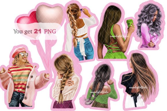 Fashion Girl Clipart & Illustrations