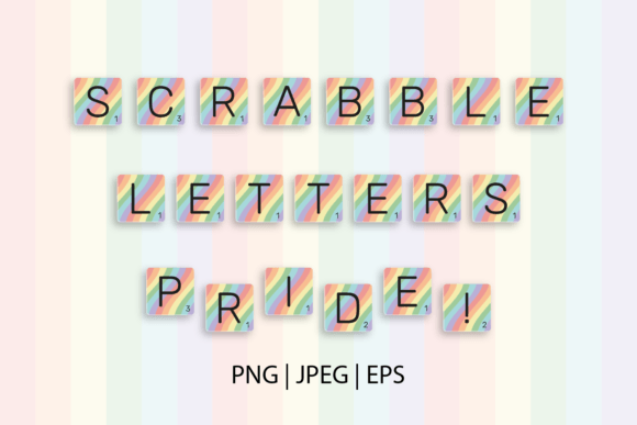 Scrabble Letters Tiles Pride Background