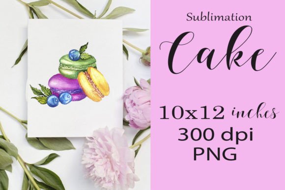 Watercolor Sublimation Cake, PNG